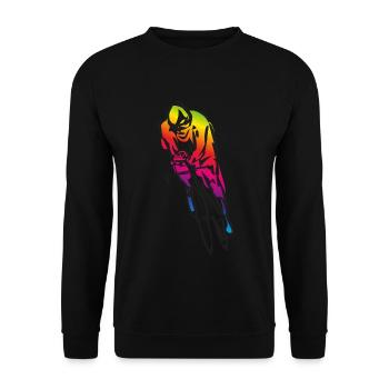 Vélo de course vélo cadeau vélo de course vélo - Sweat-shirt Unisexe - noir - Devant - Alina (178cm) & Michal (187cm)