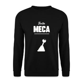 Boîte meca - Sweat-shirt Unisexe - noir - Devant - Alina (178cm) & Michal (187cm)