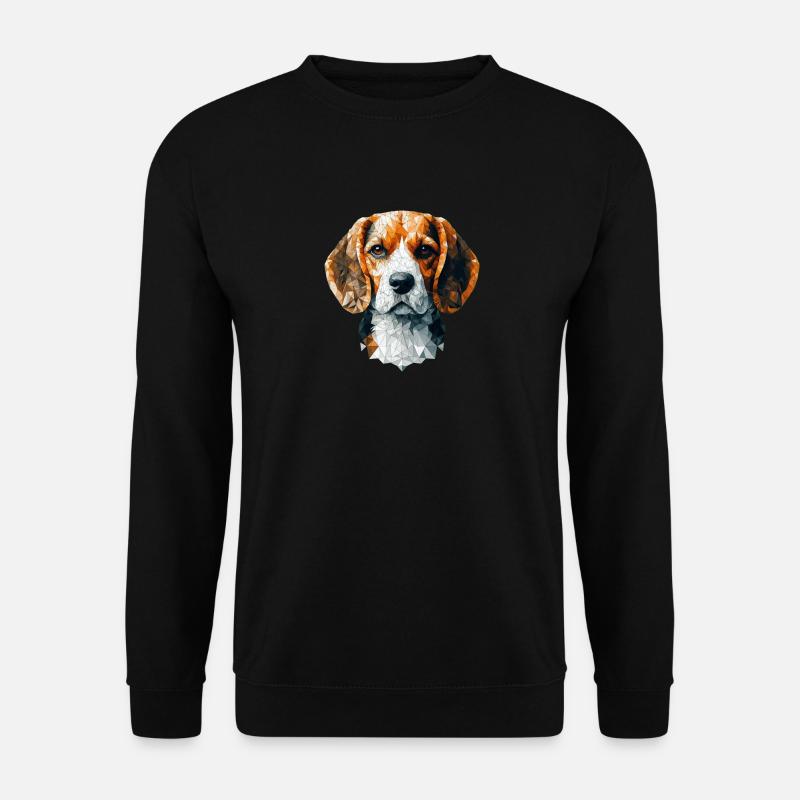 Beagle Polygonal - Unisex Sweatshirt - black
