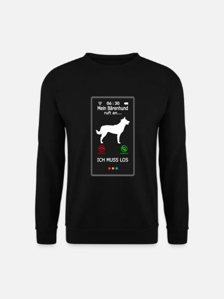 Germanischer Karelischer Bärenhund ruft an Spruch - Unisex Pullover - Schwarz