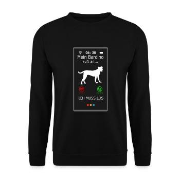 Bardino Majorero Canario appelle drôle en disant - Sweat-shirt Unisexe - noir - Devant - Alina (178cm) & Michal (187cm)