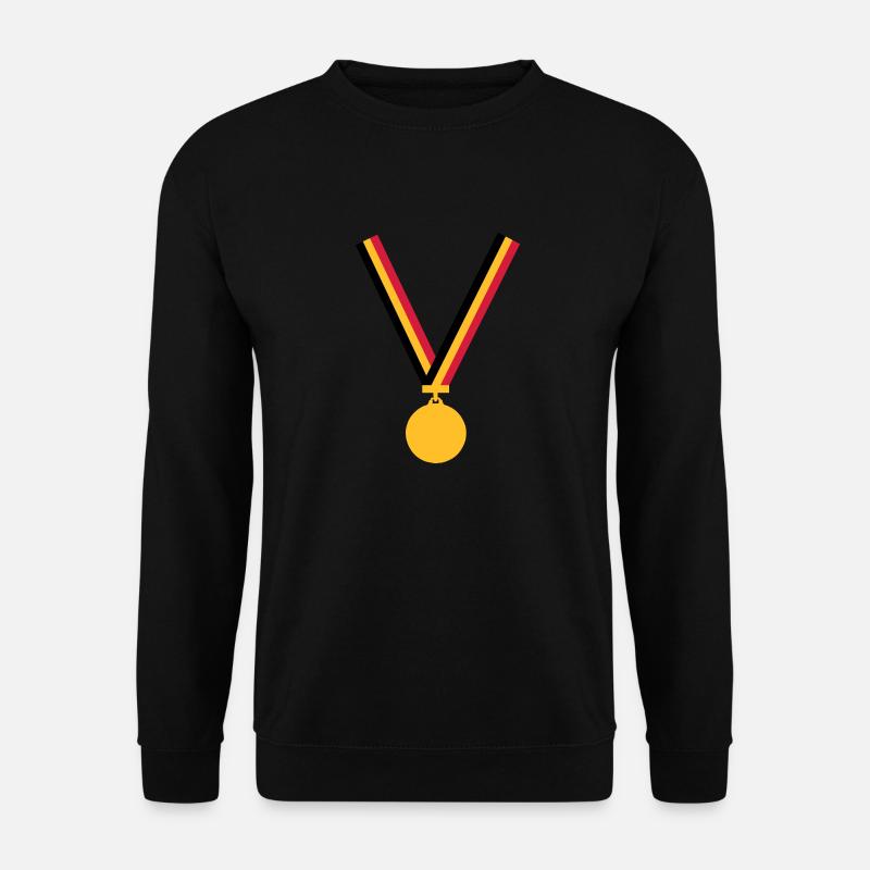 gold_medaille_be_3_clr - Unisex Pullover - Schwarz
