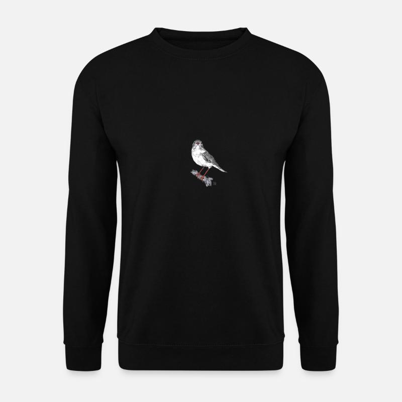 Vogel, Lerche - Unisex Pullover - Schwarz