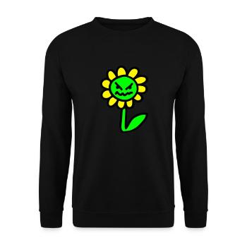méchant Fleur - 3 - Sweat-shirt Unisexe - noir - Devant - Alina (178cm) & Michal (187cm)