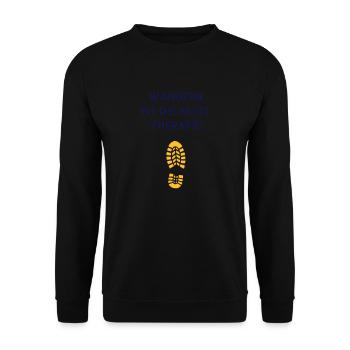 wandern - Unisex Pullover - Schwarz - Vorne - Alina (178cm) & Michal (187cm)