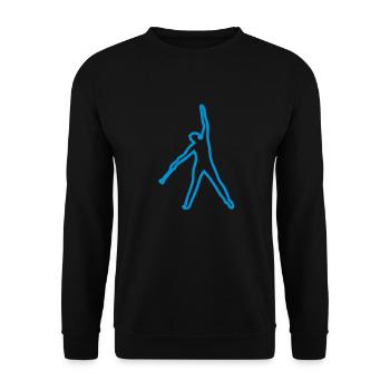 baton twirling dancer TRACE4 - Unisex Sweatshirt - black - Front - Alina (178cm) & Michal (187cm)