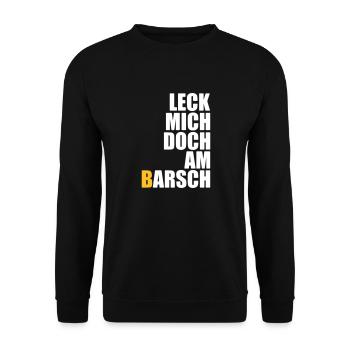 Lick me at the perch - anglers - fishing - fish - Unisex Sweatshirt - black - Front - Alina (178cm) & Michal (187cm)