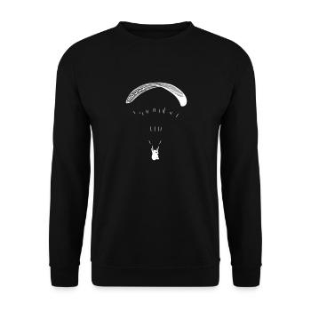 Paraglider - Unisex Pullover - Schwarz - Vorne - Alina (178cm) & Michal (187cm)