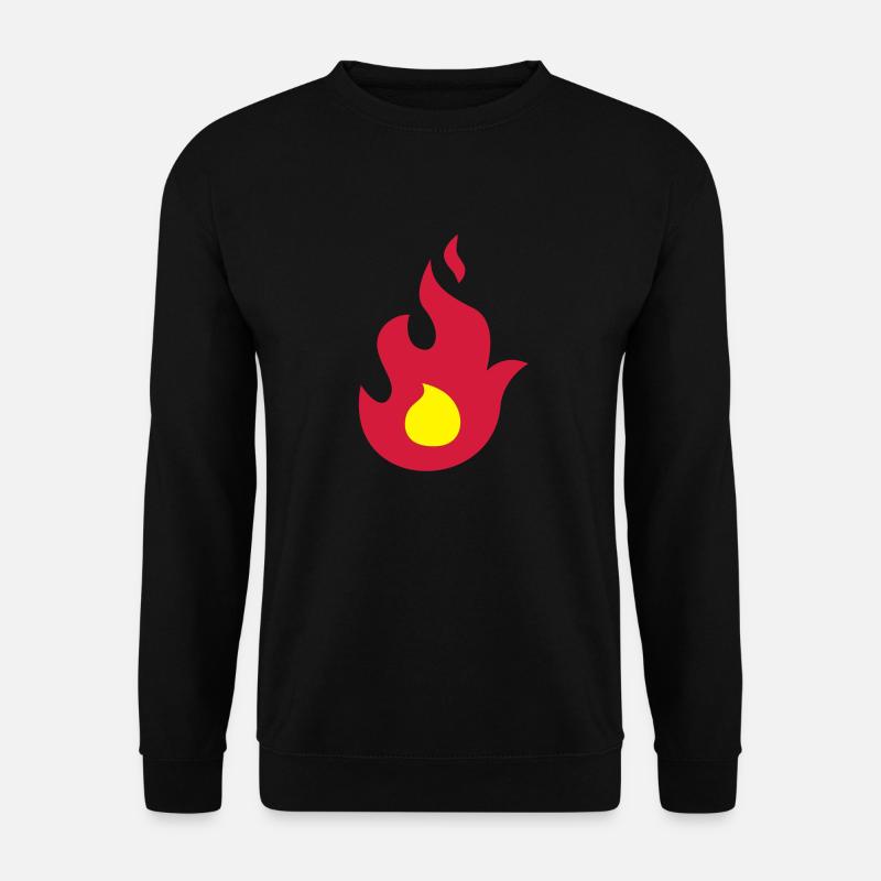 Flamme de feu - Fire Flame - Sweat-shirt Unisexe - noir