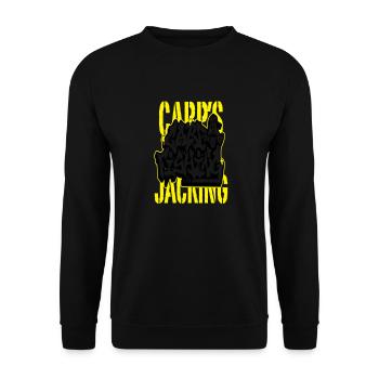 Carp's graff "CARP'S JACKING" - Sweat-shirt Unisexe - noir - Devant - Alina (178cm) & Michal (187cm)