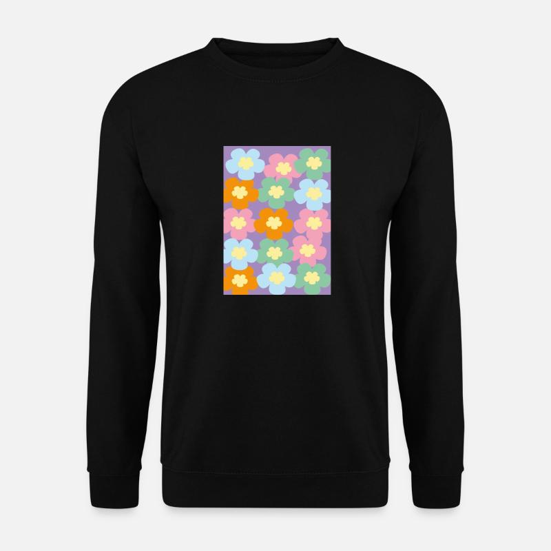 Flowerpower - Unisex Pullover - Schwarz