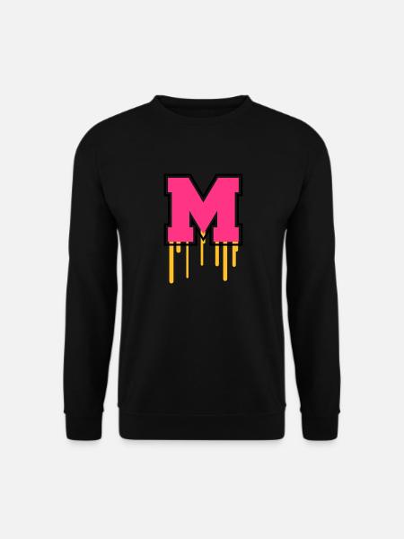 Letter M - Unisex Pullover - Schwarz