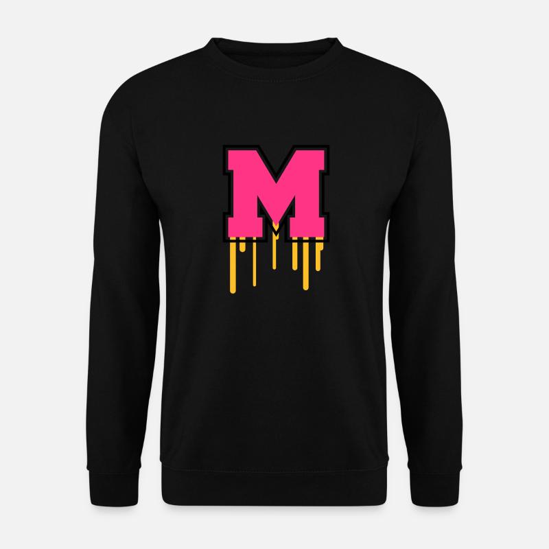 Letter M - Unisex Pullover - Schwarz