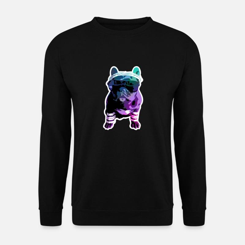 Hipster-Dogge - Unisex Pullover - Schwarz