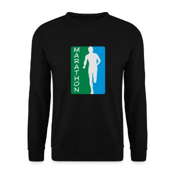 Marathon - Unisex Pullover - Schwarz - Vorne - Alina (178cm) & Michal (187cm)