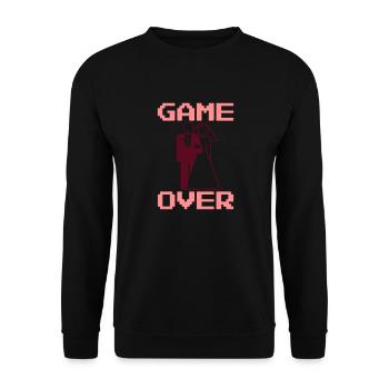 Game Over - Sweat-shirt Unisexe - noir - Devant - Alina (178cm) & Michal (187cm)