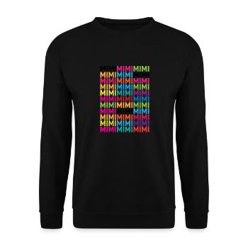 mimimimi17 - Unisex Pullover - Schwarz - Vorne - Alina (178cm) & Michal (187cm)
