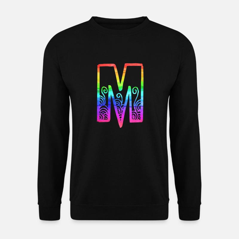 rainbow m - Unisex Sweatshirt - black