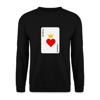 Joker - Unisex Pullover - Schwarz - Vorne - Alina (178cm) & Michal (187cm)
