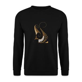 Tatoo Art 3 - Sweat-shirt Unisexe - noir - Devant - Alina (178cm) & Michal (187cm)