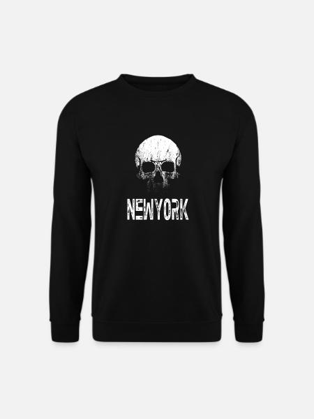 NEW YORK SKULL - Sweat-shirt Unisexe - noir