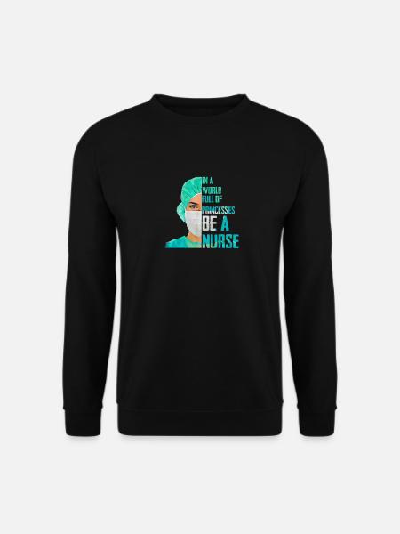 In un mondo pieno di principesse sii una maglietta da infermiera - Felpa unisex - nero