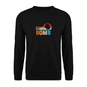 Women Not Fragile Like A Flower But A Bomb RBG - Sweat-shirt Unisexe - noir - Devant - Alina (178cm) & Michal (187cm)