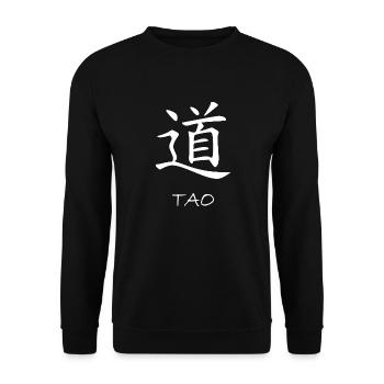 Taoism Dao Tao Qigong Zen Yoga Chakra - Unisex Sweatshirt - black - Front - Alina (178cm) & Michal (187cm)