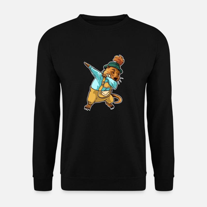 Murmeltier Geschenk Für einen echte Bayern - Unisex Pullover - Schwarz