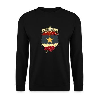 Serbia - Unisex Sweatshirt - black - Front - Alina (178cm) & Michal (187cm)
