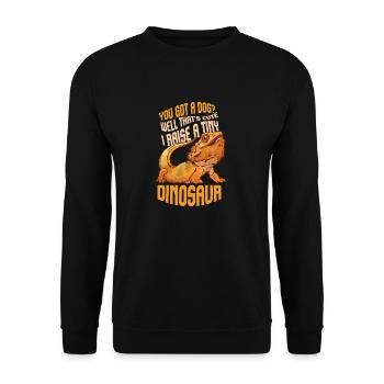 Funny Bearded Dragon Pet Reptile Lizard Lover - Sweat-shirt Unisexe - noir - Devant - Alina (178cm) & Michal (187cm)