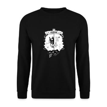 Geneva - Unisex Sweatshirt - black - Front - Alina (178cm) & Michal (187cm)