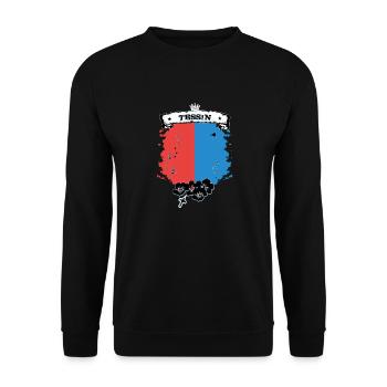 Ticino - Unisex Sweatshirt - black - Front - Alina (178cm) & Michal (187cm)