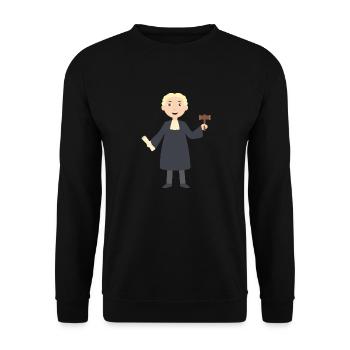 judge - Unisex Sweatshirt - black - Front - Alina (178cm) & Michal (187cm)