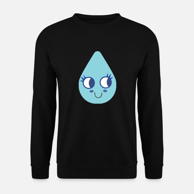 Niedlicher Wassertropfen - Unisex Pullover - Schwarz