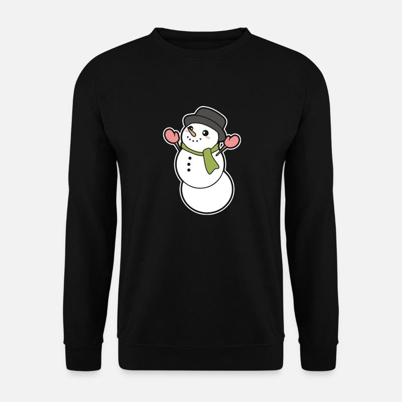 Schneemann - Unisex Pullover - Schwarz