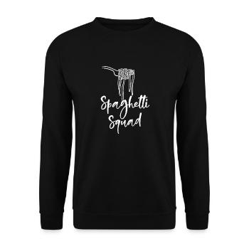 Spaghetti Squad Team Pâtes Cuisine italienne - Sweat-shirt Unisexe - noir - Devant - Alina (178cm) & Michal (187cm)