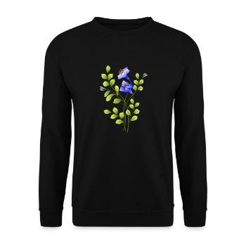 Fleur - Sweat-shirt Unisexe - noir - Devant - Alina (178cm) & Michal (187cm)