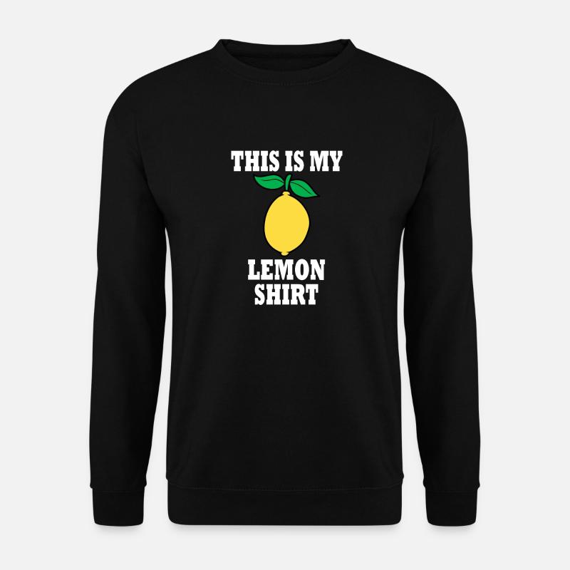 Zitronensaft, Limonade, Zitrusfrüchte - Unisex Pullover - Schwarz