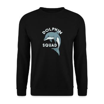 Dolphin Squad Animaux marins Animaux sauvages - Sweat-shirt Unisexe - noir - Devant - Alina (178cm) & Michal (187cm)