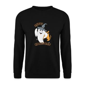 Geist und Spinnen - Unisex Pullover - Schwarz - Vorne - Alina (178cm) & Michal (187cm)