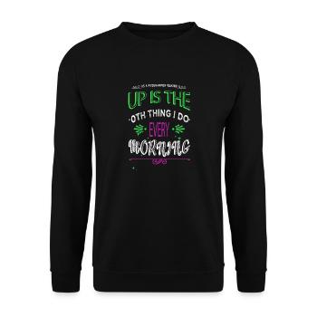 computer scientist frontend developer computer - Unisex Pullover - Schwarz - Vorne - Alina (178cm) & Michal (187cm)