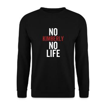 No Kimberly No Life - Unisex Sweatshirt - black - Front - Alina (178cm) & Michal (187cm)