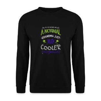 Cat Face Hoodies and Sweatshirts Valentines Day - Unisex Sweatshirt - black - Front - Alina (178cm) & Michal (187cm)