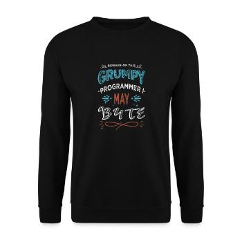 C Sharp Programmation Citation Déclaration de la fête des pères - Sweat-shirt Unisexe - noir - Devant - Alina (178cm) & Michal (187cm)