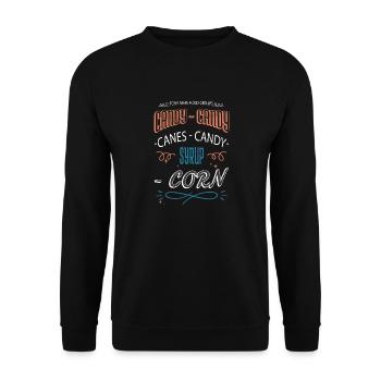 citation drôle barbe gang bubaprints maladroit - Sweat-shirt Unisexe - noir - Devant - Alina (178cm) & Michal (187cm)