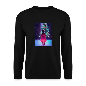Noël 18 - Sweat-shirt Unisexe - noir - Devant - Alina (178cm) & Michal (187cm)