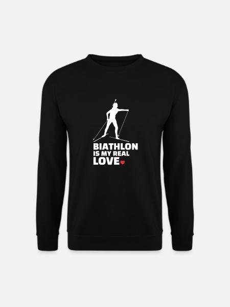I love biathlon stylish - Unisex Sweatshirt - black