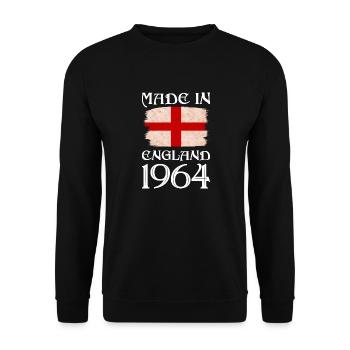 Made in England 1964 - St George's Day - English - Unisex Sweatshirt - black - Front - Alina (178cm) & Michal (187cm)