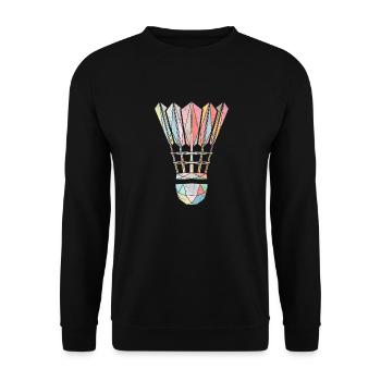 Shuttlecock - Unisex Sweatshirt - black - Front - Alina (178cm) & Michal (187cm)